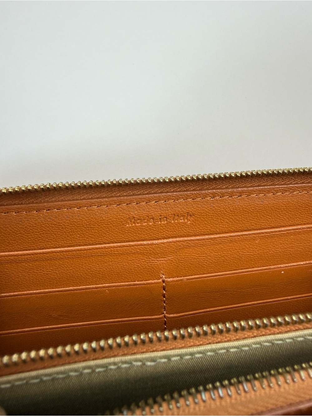 CELINE Colorblock Leather Zippered Long Wallet - Picture 5 of 16